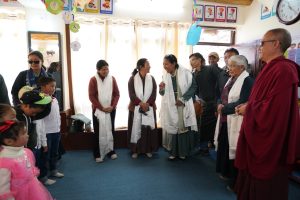 Administrative Secretary Bhanu Prabha Inaugurates Lhachos Model School at Ney.