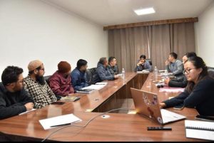 Deputy Commissioner, Nubra, Mukul Beniwal IAS, chaired a meeting to review the overall status of ongoing power infrastructure projects in Nubra district.