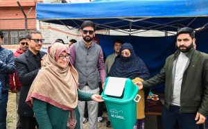 DC Kargil Leads Cleanliness Drive, Distributes Dustbins; Urges Strict Waste Segregation Under New SWM Rules 2026.