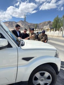 Secretary PWD Reviews Airport Road Projects for Aesthetic Enhancement.