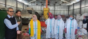 DC Drass visits Segregation Shed of Drass Block under Swachh Gaon Surakshit Jalvayu Campaign.