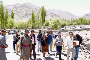 Administrative Secretary RDD visits Stok Model Village, reviews Development and Beautification Plans.