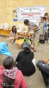 The Agriculture Department, Leh, organized a Farmer Awareness and Training Camp at Ney Village on 15 July 2026