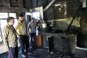 Executive Councillor Altaf Hussain Visits Fire-Affected Middle School Karkitchoo; Assures Necessary Support.