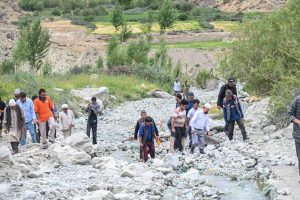CEC Dr. Mohd. Jaffer Akhoon Visits Flash Flood-Affected Brakoo Village.