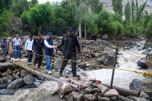 CEC Dr. Jaffer Akhoon Visits Flash Flood-Affected Villages of Silmo, Karkitchoo and Karkit Budgam Haral; Directs Immediate Restoration of Essential Services and Comprehensive Damage Assessment.