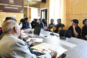DC Changthang Reviews Progress of Development Works under Aspirational Blocks Programme.