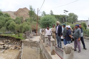 Secretary PHE & IFC, DC Leh and SSP Leh Inspect Flash Flood-Affected Areas.