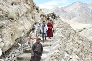 DC Changthang, SSP Changthang Visits Nyoma Monastery; Interact with Villagers.