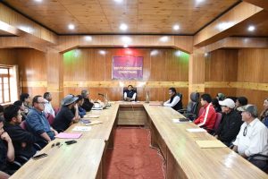 Under the chairmanship of the Deputy Commissioner, Changthang, Shri Nitish Rajora, IAS, a meeting of all Booth Level Officers (BLOs) of Sub-Division Nyoma was held.