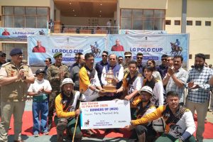 L-G VK Saxena attends closing ceremony of 6th LG Horse Polo Cup at Drass.
