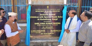 L-G VK Saxena inaugurates first Special School for Children with Special Needs in Kargil.