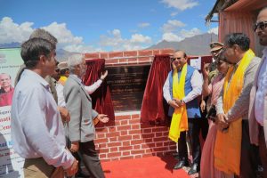 L-G VK Saxena inaugurates Automated Driving Testing Centre at Kurbathang in Kargil.