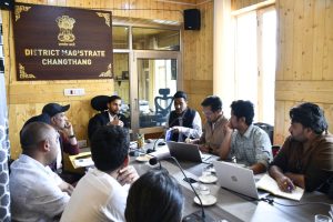 Deputy Commissioner, Changthang, Shri Nitish Rajora, IAS, today chaired a review meeting of the Public Health Engineering (PHE) Department