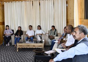 Deputy Commissioner Changthang, Shri Nitish Rajora, IAS, today chaired a review meeting in his office chamber for the upcoming Nomadic Festival at Korzok village.