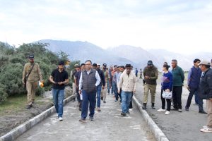 Chief Secretary Ashish Kundra undertakes three-day tour of Nubra District to review developmental projects and public infrastructure.
