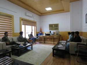 Department of Information and Public Relations, Khaltse, Ladakh - DC Sham Chairs Meeting to Review Army-Related Land Cases.