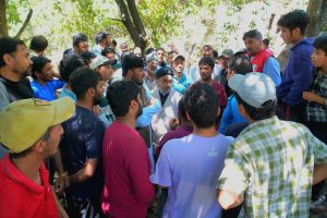 Acting CEC Aga Syed Mujtaba Musavi Visits Flash Flood-Affected Villages of Karkit Badgam and Hardass.