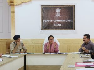 The Department of Information & Public Relations, Khaltsi Deputy Commissioner, Sham, Chairs the Second Meeting of District Level NCORD Committee.