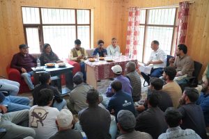 EC Altaf Hussain, DC Rakesh Kumar Visit Flash Flood-Affected Badgam; Review Relief Measures and Long-Term Mitigation Plan.