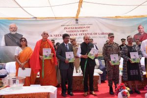 L-G VK Saxena inaugurates nation’s first Black-Necked Crane Festival.