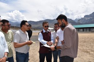 DC Drass Reviews Sports Infrastructure Works, Inspects Newly Constructed Court Complex, Samagra Hostel and AstroTurf facility.