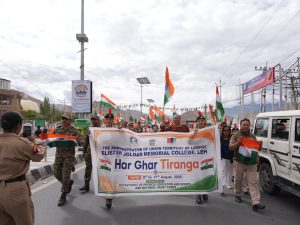 EJM College Leh celebrates ‘Har Ghar Tiranga’ campaign with patriotic fervour.