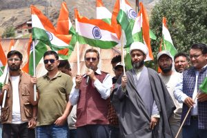 Impressive Har Ghar Tiranga Rally held in Drass with huge participation.