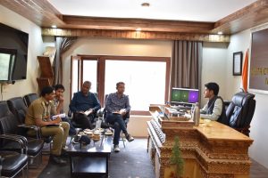 DC Nubra Convenes Meeting to Review Progress of 33 kV Diskit–Chulungka Power Line.