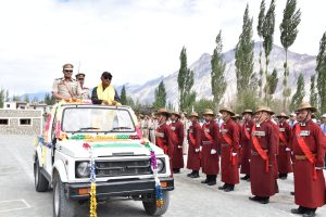 Full Dress Rehearsal for 80th Independence Day Held at DC Office, Diskit, Nubra District. Nubra, August 13, 2026
