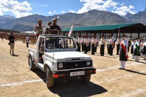 Full-Dress Rehearsal Held at the International Horse Polo Stadium Ahead of Independence Day Celebrations.