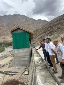 DC Kargil Reviews Development of New Truck Terminal and Slaughter House at Kharul.
