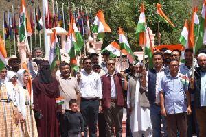 HGT Campaign concludes in Drass District with rally of GHSS-Bhimbat.