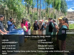 Farmer Training Camp Organised at Nang Village.