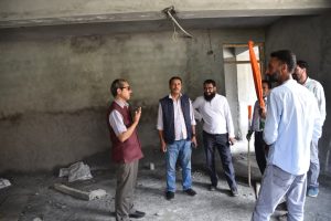 DC Drass Takes Stock of New School Building Project of Bhimbat Higher Secondary School.