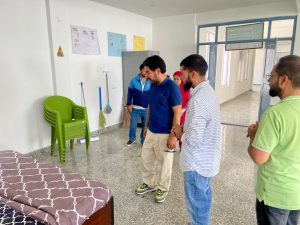 Dr. Amjad Ali Abbasi Principal, GDC Kargil, visited the Graphic Design, Housekeeping, Beauty Therapy and Yoga Skill Centres to review their functioning, infrastructure, equipment and facilities.
