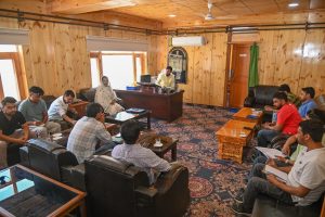 Executive Councillor Altaf Hussain Holds First Review Meeting with I&FC and PHE Departments.