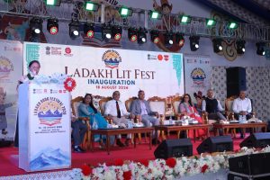 “The Battlefield Teaches Us Lessons of Leadership, Resilience and Service”: Lt Gen Satish Dua (Retd) at Ladakh Book Festival 2026.