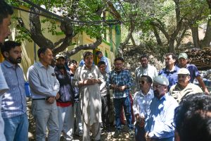 CEC Dr Jaffer Akhoon Visits Flash Flood-Affected Village Hardass, Assures All Possible Support.