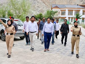 MP Ladakh Haji Hanifa Jan Visits Government Degree College Kargil