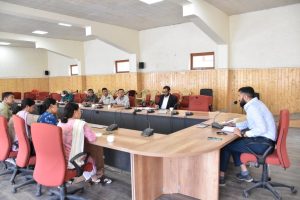 SDM Nubra Chairs Meeting with Departmental Heads.