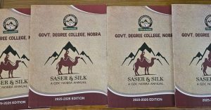 Government Degree College Nobra Soft Launches Annual Magazine ‘Saser & Silk’.