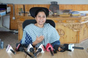 Secretary, Youth Services & Sports briefs media on LG Yuva Internship Programme.