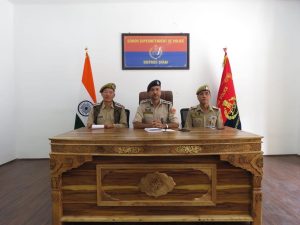 SSP Sham addresses press conference on growing menace of drug abuse.