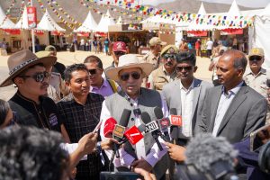 Chief Secretary Inaugurates Royal Enfield Himalayan Basecamp in Leh.