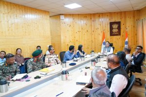 Chief Secretary reviews progress of Vibrant Village Programme projects in Ladakh.