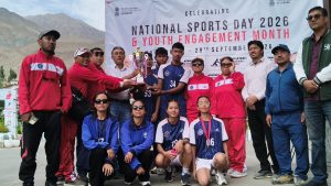Athletic Event Under National Sports Day Youth Engagement Programme Concludes in Kargil.