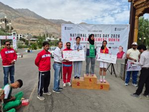 GDC Zanskar Students Excel at Ladakh Sports Festival 2026, Win Silver Medals.