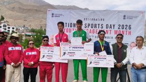 GDC Kargil Student Secures Third Position in 1000m Athletics.