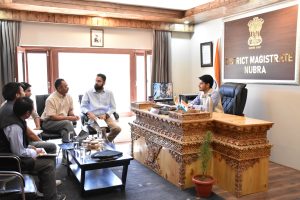 DC Nubra Reviews Status of Murgi–Charasa–Burma Road Stretch in Nubra District.